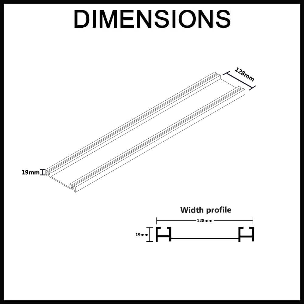 128SWGMTI Storm Water Tile Insert Dimensions