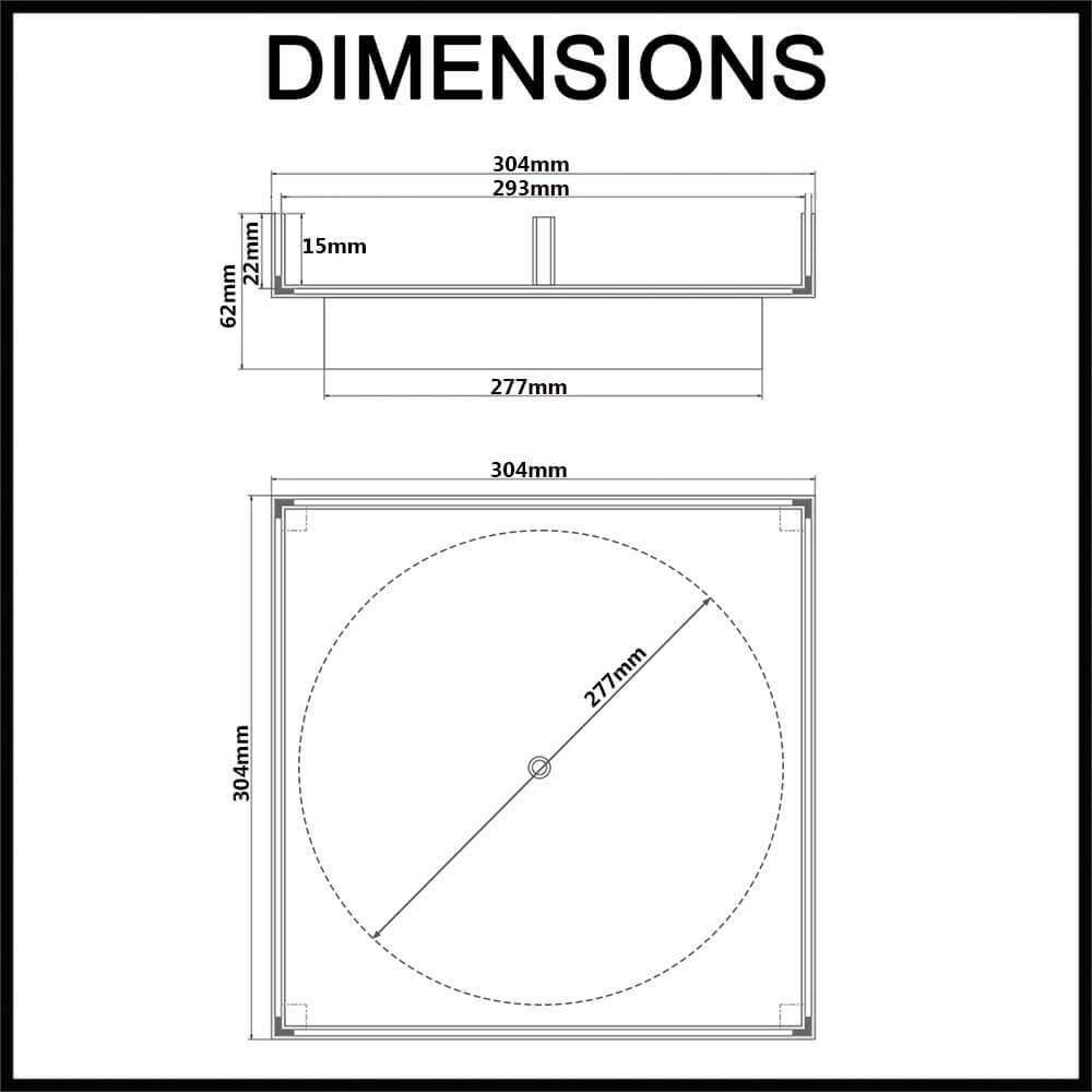Draintek Skimmer Box Lid Dimensions